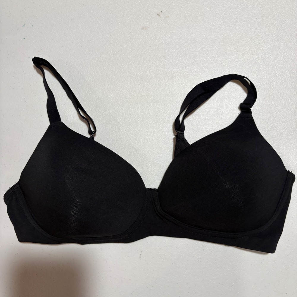 Bali Women's Black Comfort Revolution Wireless Bra 38C Cotton Modal Blend NWOT